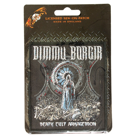 Band Merchandise Dimmu Borgir Death Cult Armageddon Logo Standard Woven Patch Emblem Mehrfarbig – Offizielles Merchandise Band Merchandise Dimmu Borgir Death Cult Armageddon Logo Standard Woven Patch Emblem Mehrfarbig – Offizielles Merchandise
