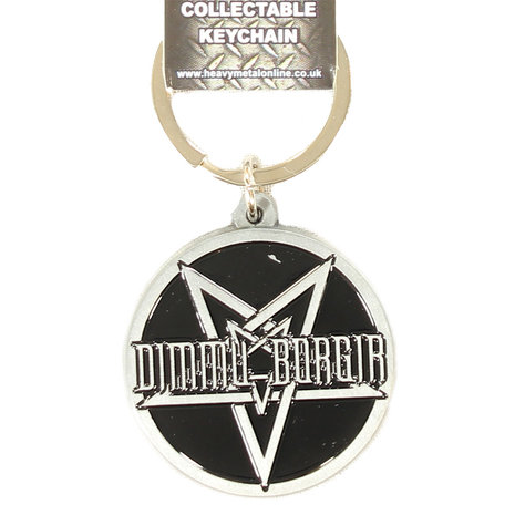 Band Merchandise Dimmu Borgir Pentagram Metal Die Cast Relief Logo Keychain Silver/Black - Official Merchandise Band Merchandise Dimmu Borgir Pentagram Metal Die Cast Relief Logo Keychain Silver/Black - Official Merchandise