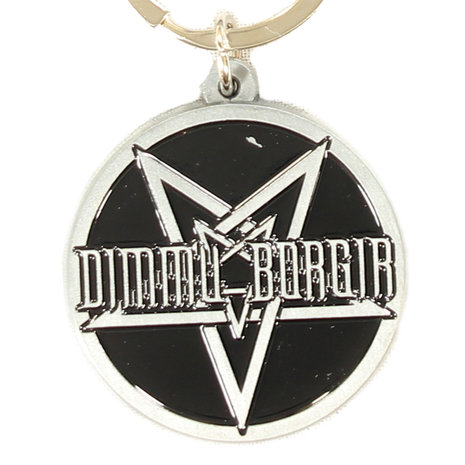 Band Merchandise Dimmu Borgir Pentagram Metal Die Cast Relief Logo Keychain Silver/Black - Official Merchandise Band Merchandise Dimmu Borgir Pentagram Metal Die Cast Relief Logo Keychain Silver/Black - Official Merchandise