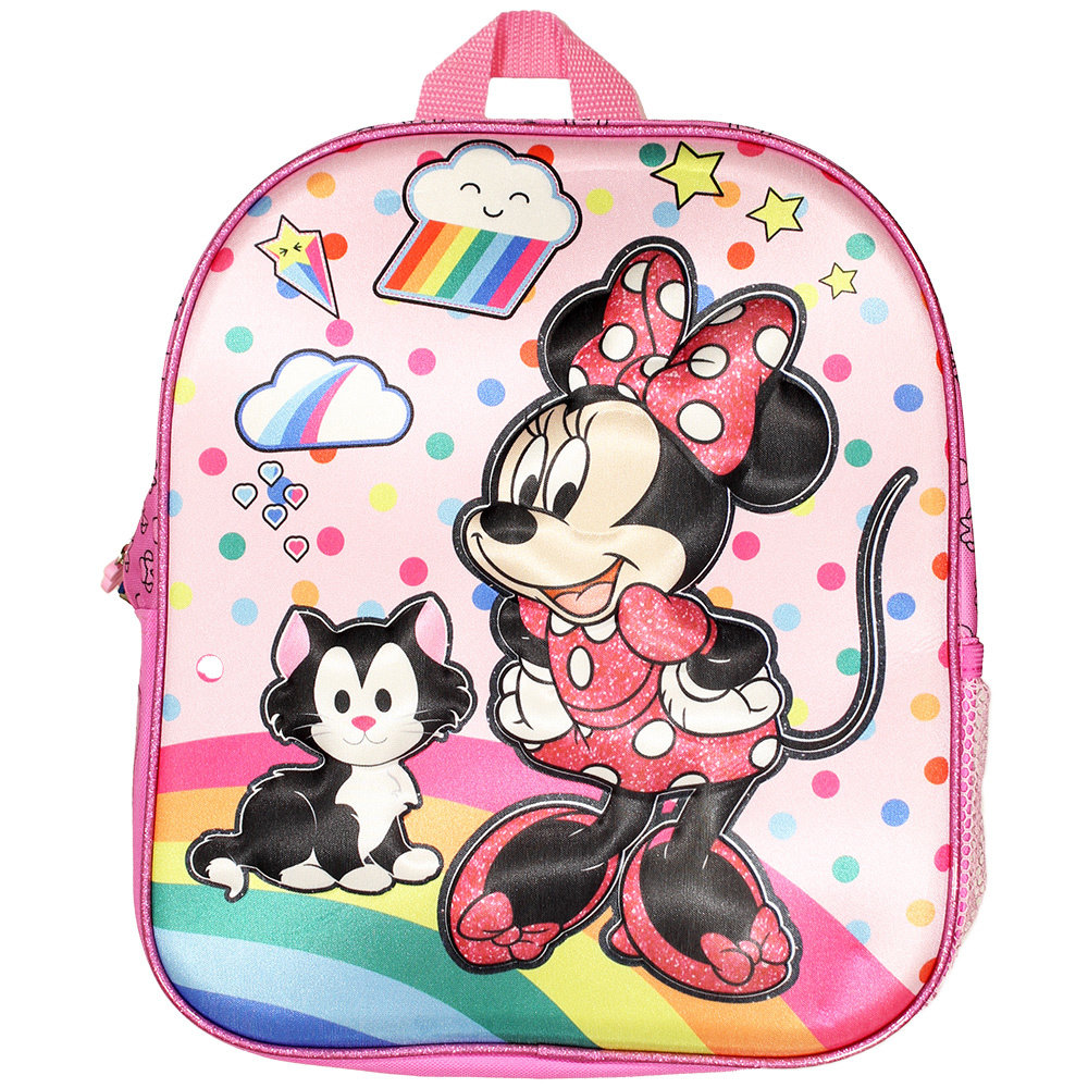 Minnie Mouse Minnie Rainbow 3D Kids Kleine Rugtas Roze - Officiële Merchandise Minnie Mouse Minnie Rainbow 3D Kids Kleine Rugtas Roze - Officiële Merchandise