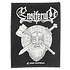 Ensiferum-Schwert- und Axt-Logo. Standard-gewebtes Patch-Emblem Ensiferum-Schwert- und Axt-Logo. Standard-gewebtes Patch-Emblem