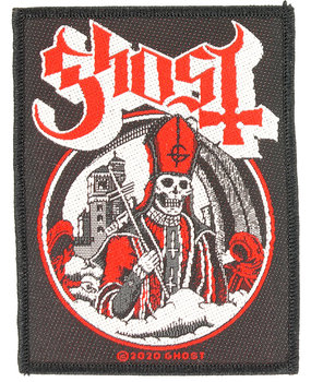 Band Merchandise Ghost Secular Haze Logo Standard gewebtes Patch-Emblem Band Merchandise Ghost Secular Haze Logo Standard gewebtes Patch-Emblem