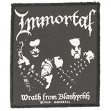 Band Merchandise Immortal Patch Wrath of Blashyrkh Logo Standard Woven Patch Embleem Band Merchandise Immortal Patch Wrath of Blashyrkh Logo Standard Woven Patch Embleem