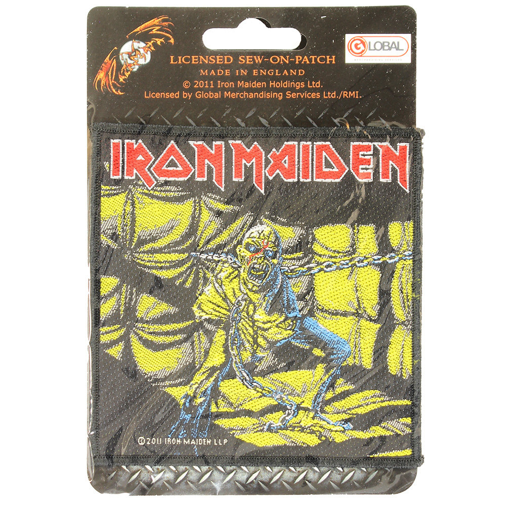 Band Merchandise Iron Maiden Piece Of Mind Logo Standard Woven Patch Embleem Multicolor - Officiële Merchandise Band Merchandise Iron Maiden Piece Of Mind Logo Standard Woven Patch Embleem Multicolor - Officiële Merchandise