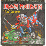 Band Merchandise Iron Maiden The Trooper Logo Standard Woven Patch Embleem Band Merchandise Iron Maiden The Trooper Logo Standard Woven Patch Embleem