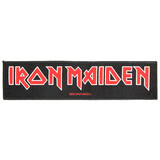 Band Merchandise Iron Maiden Classic Logo Super Strip Woven Patch Embleem Band Merchandise Iron Maiden Classic Logo Super Strip Woven Patch Embleem