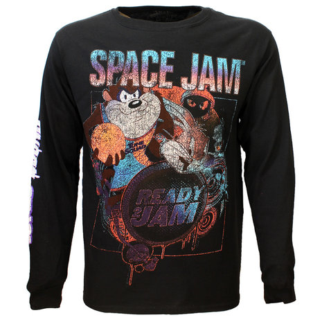 Space Jam Space Jam 2 Ready 2 Jam Langarm-T-Shirt Schwarz – Offizielles Merchandise Space Jam Space Jam 2 Ready 2 Jam Langarm-T-Shirt Schwarz – Offizielles Merchandise