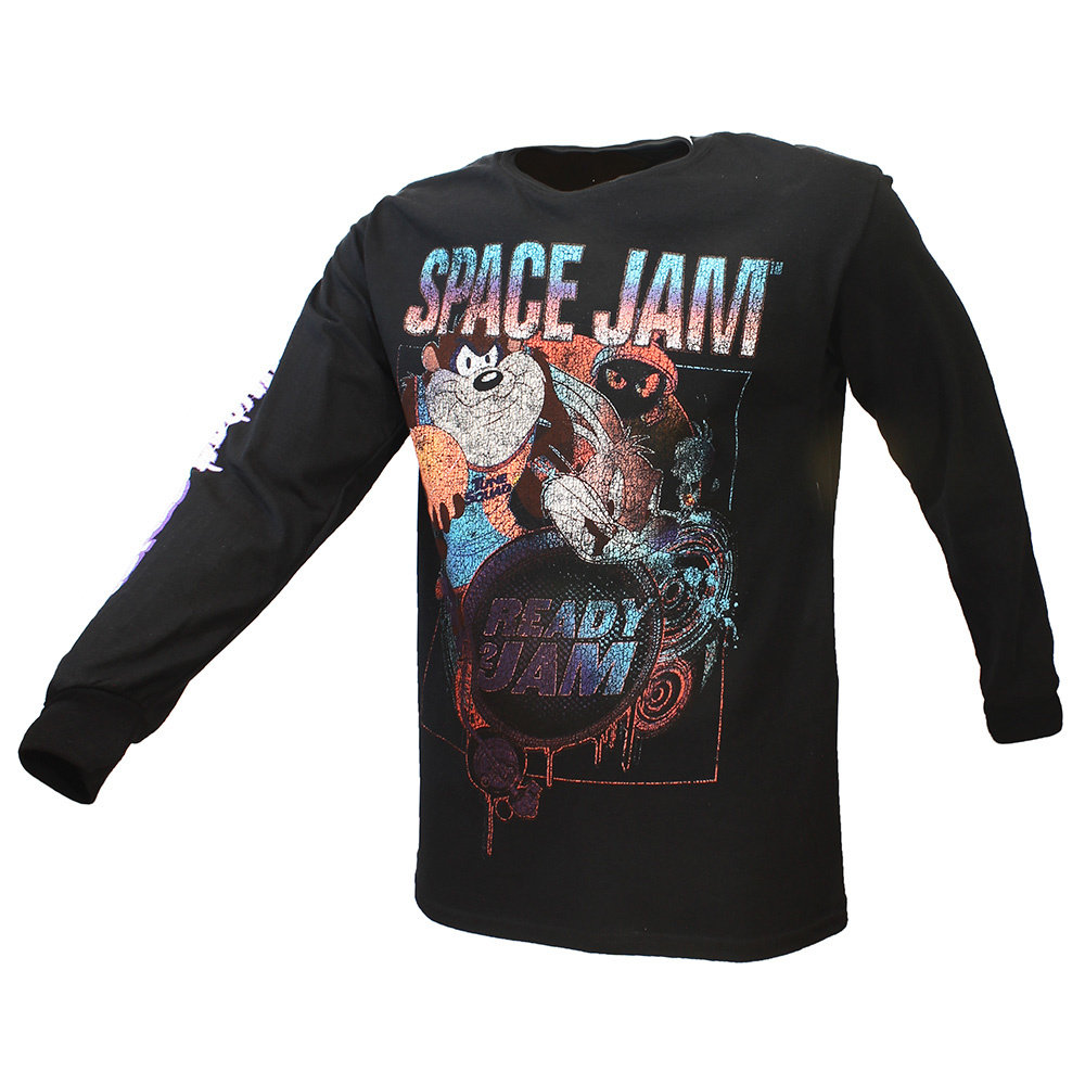 Space Jam Space Jam 2 Ready 2 Jam Longsleeve T-Shirt Zwart - Officiële Merchandise Space Jam Space Jam 2 Ready 2 Jam Longsleeve T-Shirt Zwart - Officiële Merchandise