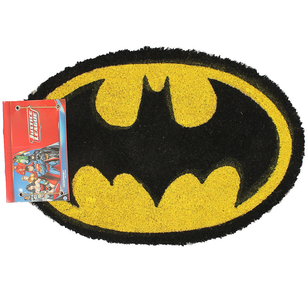 Batman Batman Classic Bat Logo Doormat Black/Yellow - Official Merchandise Batman Batman Classic Bat Logo Doormat Black/Yellow - Official Merchandise