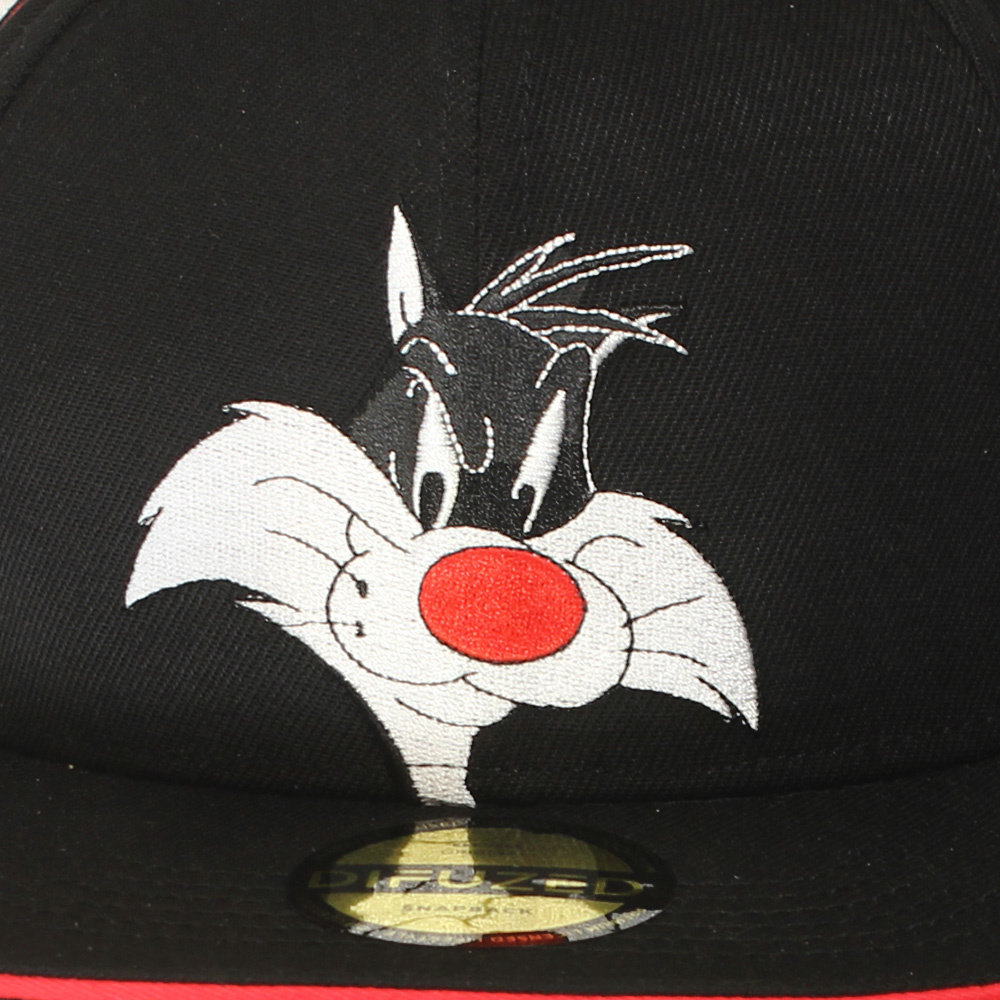 Space Jam Looney Tunes Space Jam Sylvester Snapback Cap Pet Zwart - Official Merchandise