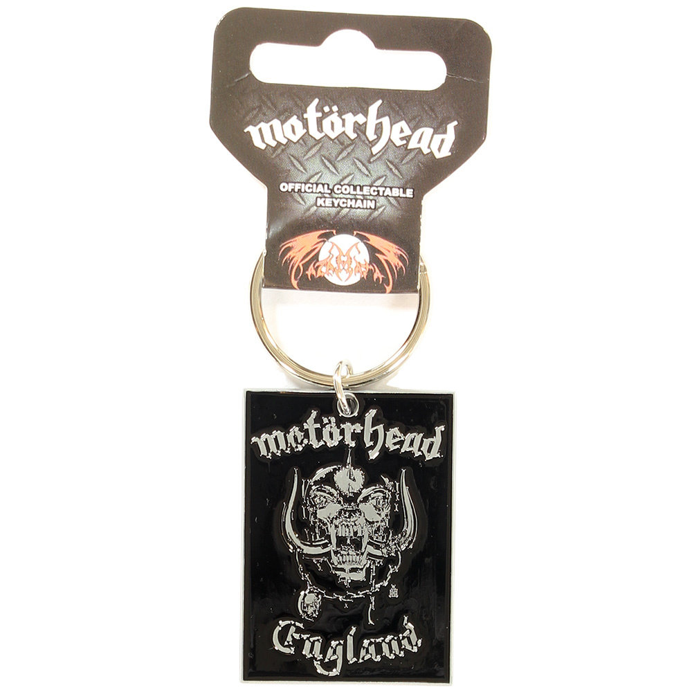 Band Merchandise Motorhead War Pig Metal Enamel Fill-In Logo Keychain Silver - Official Merchandise Band Merchandise Motorhead War Pig Metal Enamel Fill-In Logo Keychain Silver - Official Merchandise