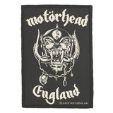 Band Merchandise Motorhead England Classic War-Pig Logo Standard Woven Patch Embleem Band Merchandise Motorhead England Classic War-Pig Logo Standard Woven Patch Embleem