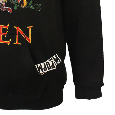 Band Merchandise Queen Classic Crest Logo Hoodie Sweater Trui Zwart - Officiële Merchandise Band Merchandise Queen Classic Crest Logo Hoodie Sweater Trui Zwart - Officiële Merchandise