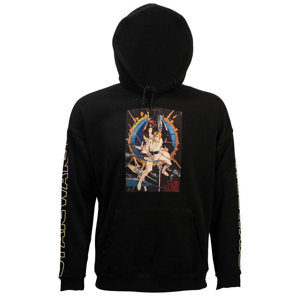 Star Wars Star Wars Vintage Poster Pullover Pullover Schwarz – Offizielles Merchandise Star Wars Star Wars Vintage Poster Pullover Pullover Schwarz – Offizielles Merchandise