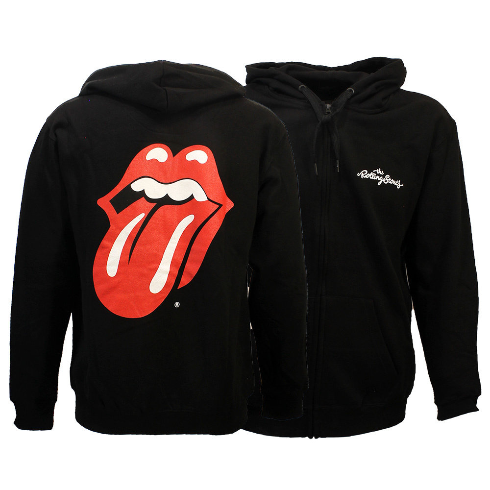 Band Merchandise The Rolling Stones Tongue and Lips Logo Zipper Hoodie Sweater Weste Schwarz – Offizielles Merchandise Band Merchandise The Rolling Stones Tongue and Lips Logo Zipper Hoodie Sweater Weste Schwarz – Offizielles Merchandise