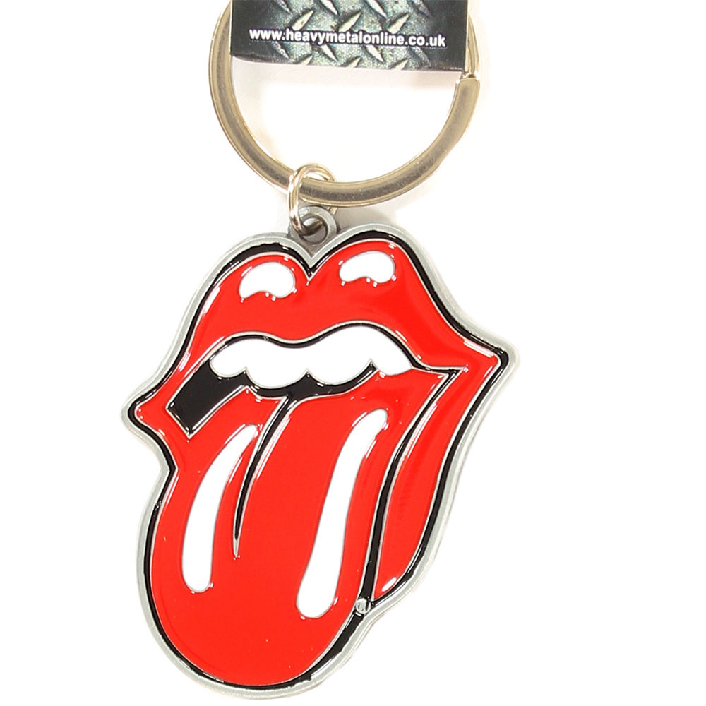 Band Merchandise The Rolling Stones Tongue and Lips Metalen Die Cast Relief Logo Sleutelhanger Zilver/Rood - Officiële Merchandise Band Merchandise The Rolling Stones Tongue and Lips Metalen Die Cast Relief Logo Sleutelhanger Zilver/Rood - Officiële Merchandise