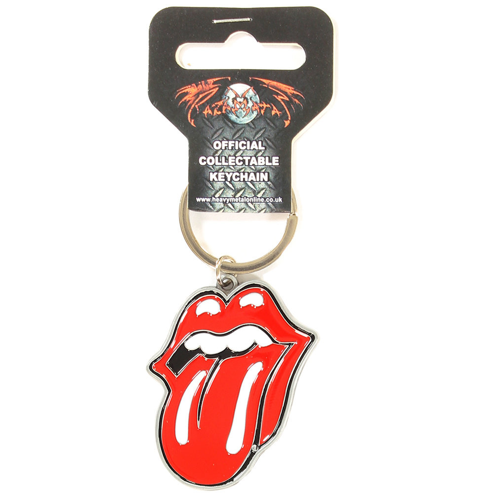 Band Merchandise The Rolling Stones Tongue and Lips Metalen Die Cast Relief Logo Sleutelhanger Zilver/Rood - Officiële Merchandise Band Merchandise The Rolling Stones Tongue and Lips Metalen Die Cast Relief Logo Sleutelhanger Zilver/Rood - Officiële Merchandise