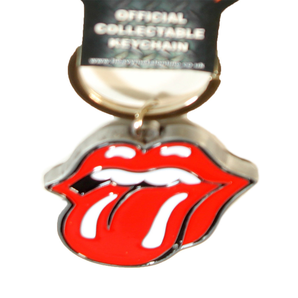 Band Merchandise The Rolling Stones Tongue and Lips Metalen Die Cast Relief Logo Sleutelhanger Zilver/Rood - Officiële Merchandise Band Merchandise The Rolling Stones Tongue and Lips Metalen Die Cast Relief Logo Sleutelhanger Zilver/Rood - Officiële Merchandise
