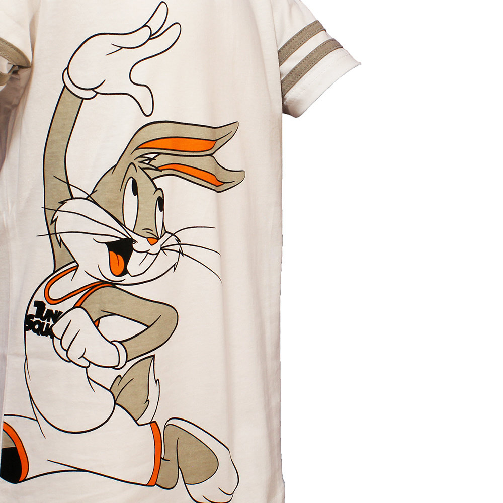 Officially Bug Looney - Jam White Tunes Licensed Kids T-Shirt Bunny Space
