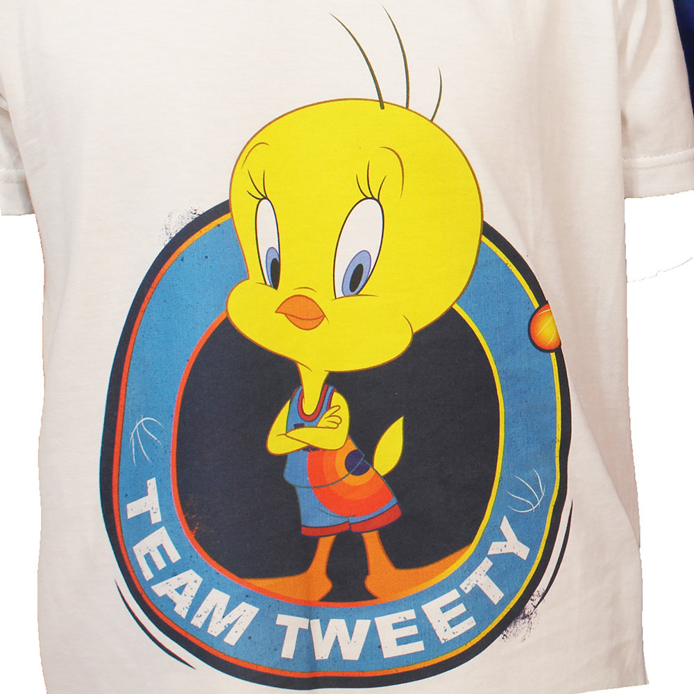 Space Jam Looney Tunes Space Jam Tweety Kinder-T-Shirt weiß – offiziell lizenziert Space Jam Looney Tunes Space Jam Tweety Kinder-T-Shirt weiß – offiziell lizenziert