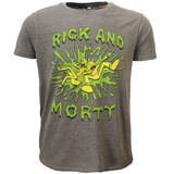 Rick and Morty Rick und Morty Slime Splatter T-Shirt Grau Rick and Morty Rick und Morty Slime Splatter T-Shirt Grau