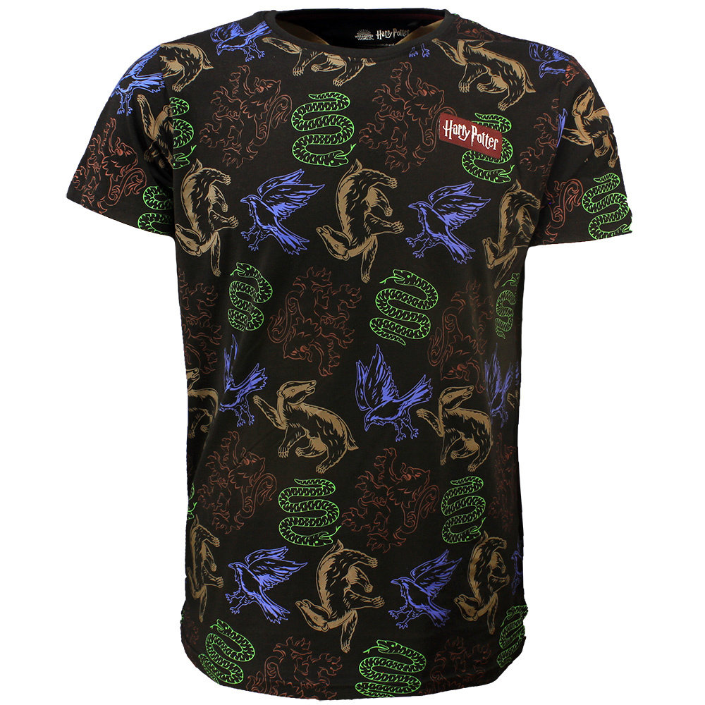 Harry Potter Harry Potter Wizards Unite House Animals T-Shirt – offizielles Merchandise Harry Potter Harry Potter Wizards Unite House Animals T-Shirt – offizielles Merchandise