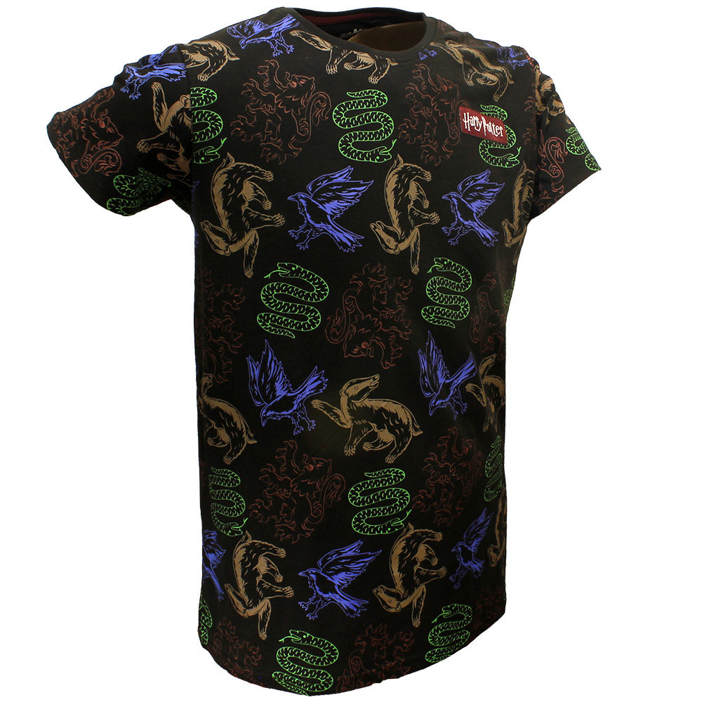 Harry Potter Harry Potter Wizards Unite House Animals T-Shirt – offizielles Merchandise Harry Potter Harry Potter Wizards Unite House Animals T-Shirt – offizielles Merchandise