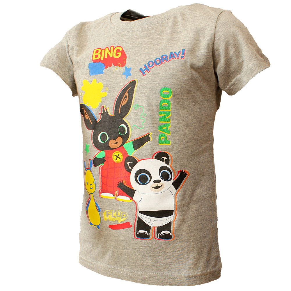 Bing Pando Kinder T-Shirt Grau – Offizielles Merchandise Bing Pando Kinder T-Shirt Grau – Offizielles Merchandise
