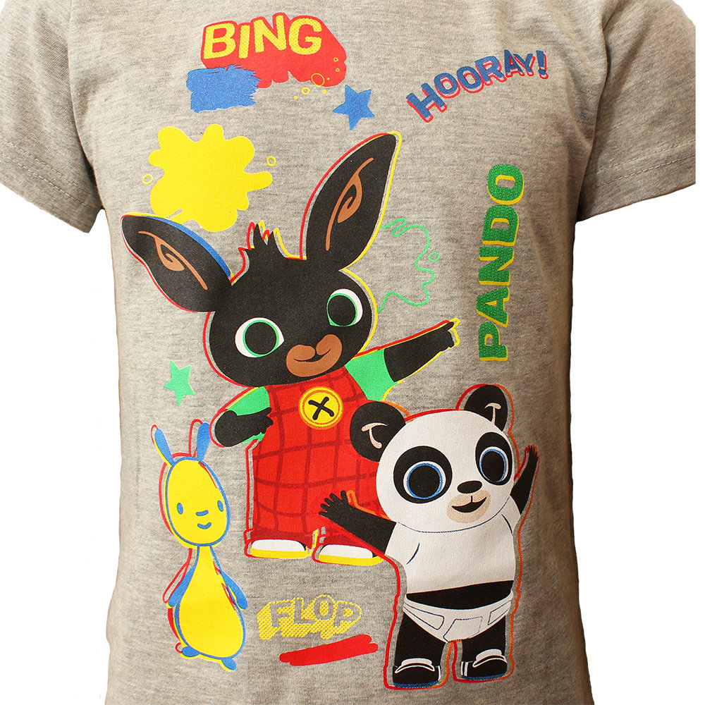 Bing Pando Kids T-Shirt Gray - Official Merchandise Bing Pando Kids T-Shirt Gray - Official Merchandise
