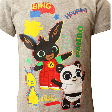 Bing Pando Kids T-Shirt Gray - Official Merchandise Bing Pando Kids T-Shirt Gray - Official Merchandise