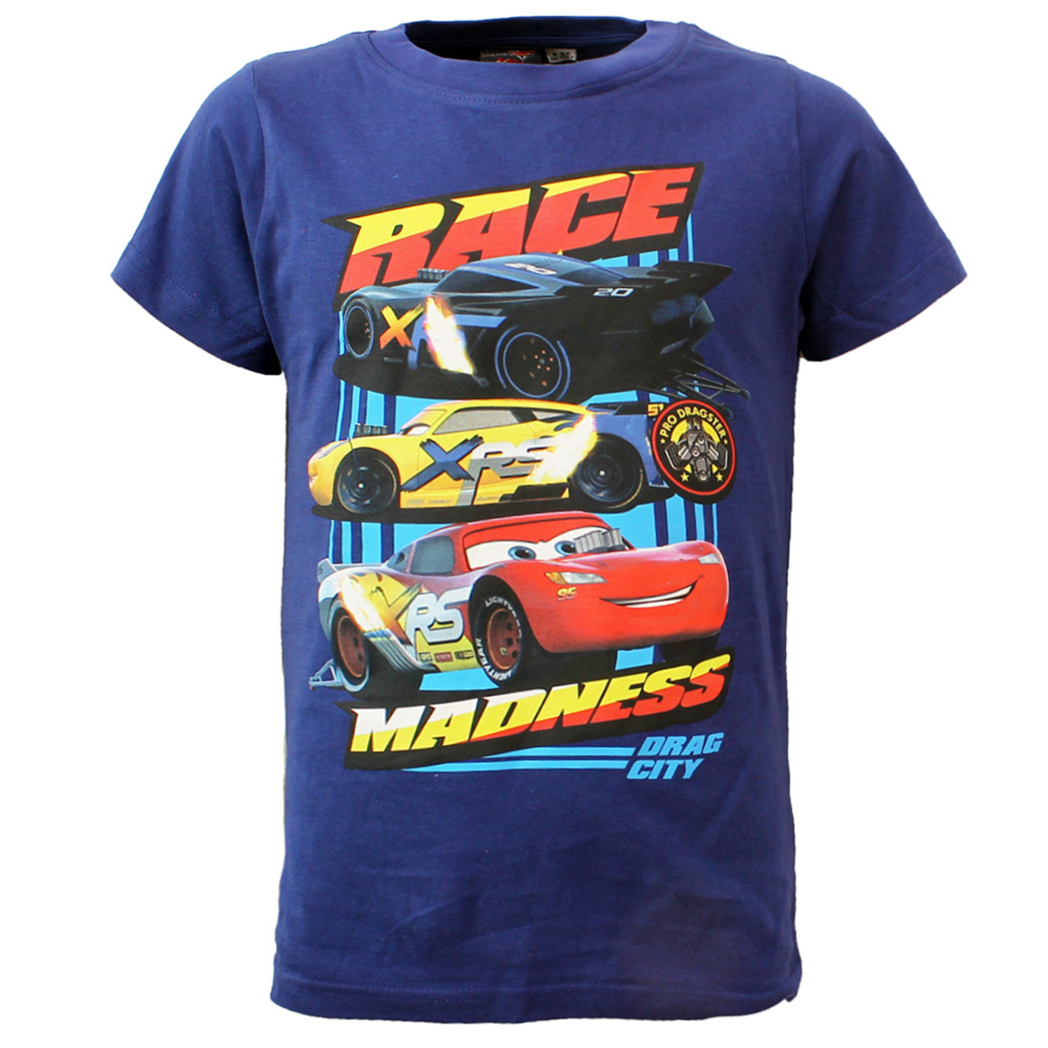 Kip George Hanbury Retentie Disney Cars Race Madness Kinder T-Shirt Blauw - Officiële Merchandise -  Popmerch.com