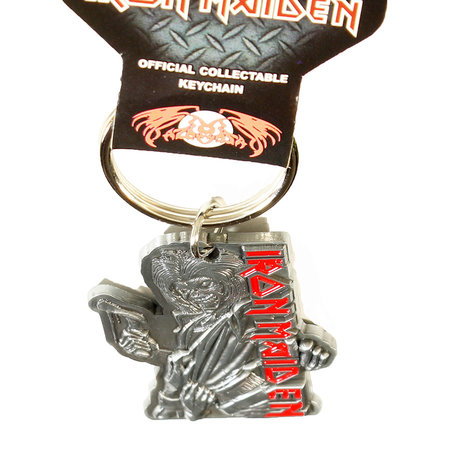 Band Merchandise Iron Maiden Killers Metall-Emaille-Fill-In-Logo-Schlüsselanhänger Silber – Offizielles Merchandise Band Merchandise Iron Maiden Killers Metall-Emaille-Fill-In-Logo-Schlüsselanhänger Silber – Offizielles Merchandise