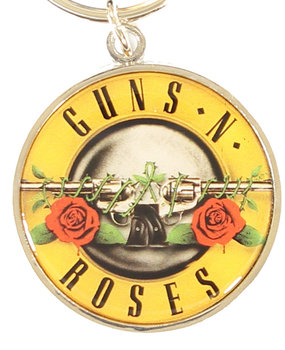 Band Merchandise Guns n' Roses Metal Enamel Fill-In Logo Keychain Band Merchandise Guns n' Roses Metal Enamel Fill-In Logo Keychain