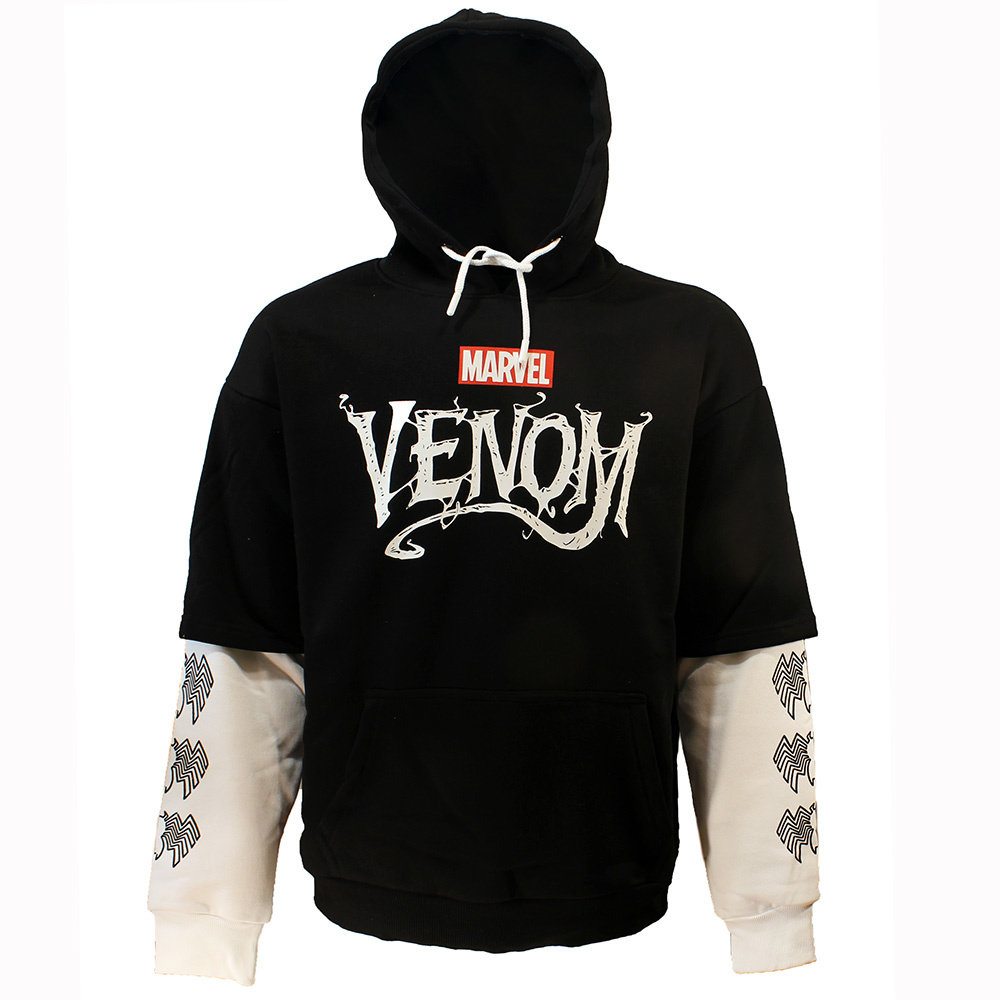 Venom Marvel Venom Kapuzenpullover mit zwei Ärmeln – offizielles Produkt Venom Marvel Venom Kapuzenpullover mit zwei Ärmeln – offizielles Produkt