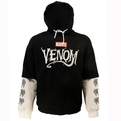 Venom Marvel Venom Kapuzenpullover mit zwei Ärmeln – offizielles Produkt Venom Marvel Venom Kapuzenpullover mit zwei Ärmeln – offizielles Produkt