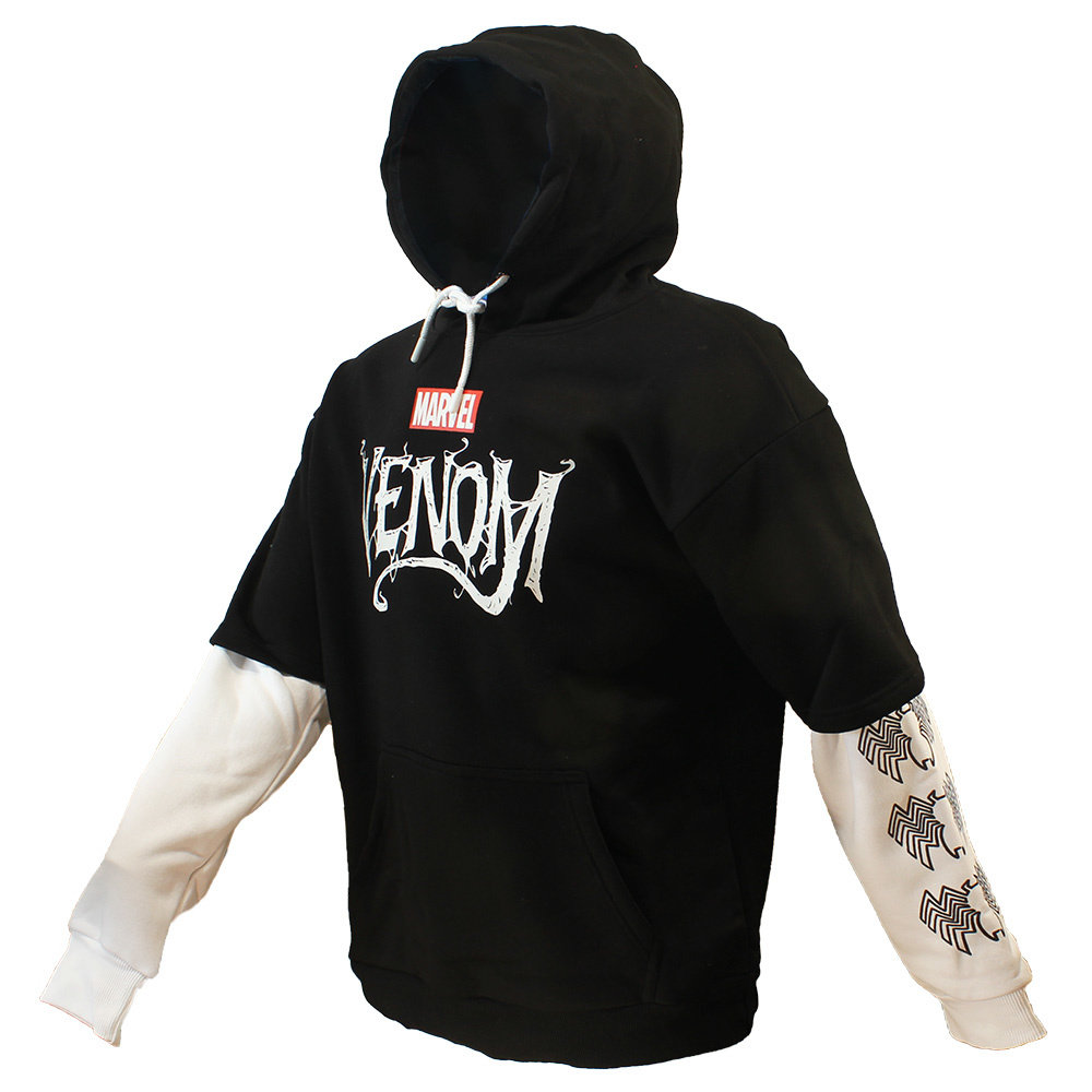 Venom Marvel Venom Kapuzenpullover mit zwei Ärmeln – offizielles Produkt Venom Marvel Venom Kapuzenpullover mit zwei Ärmeln – offizielles Produkt
