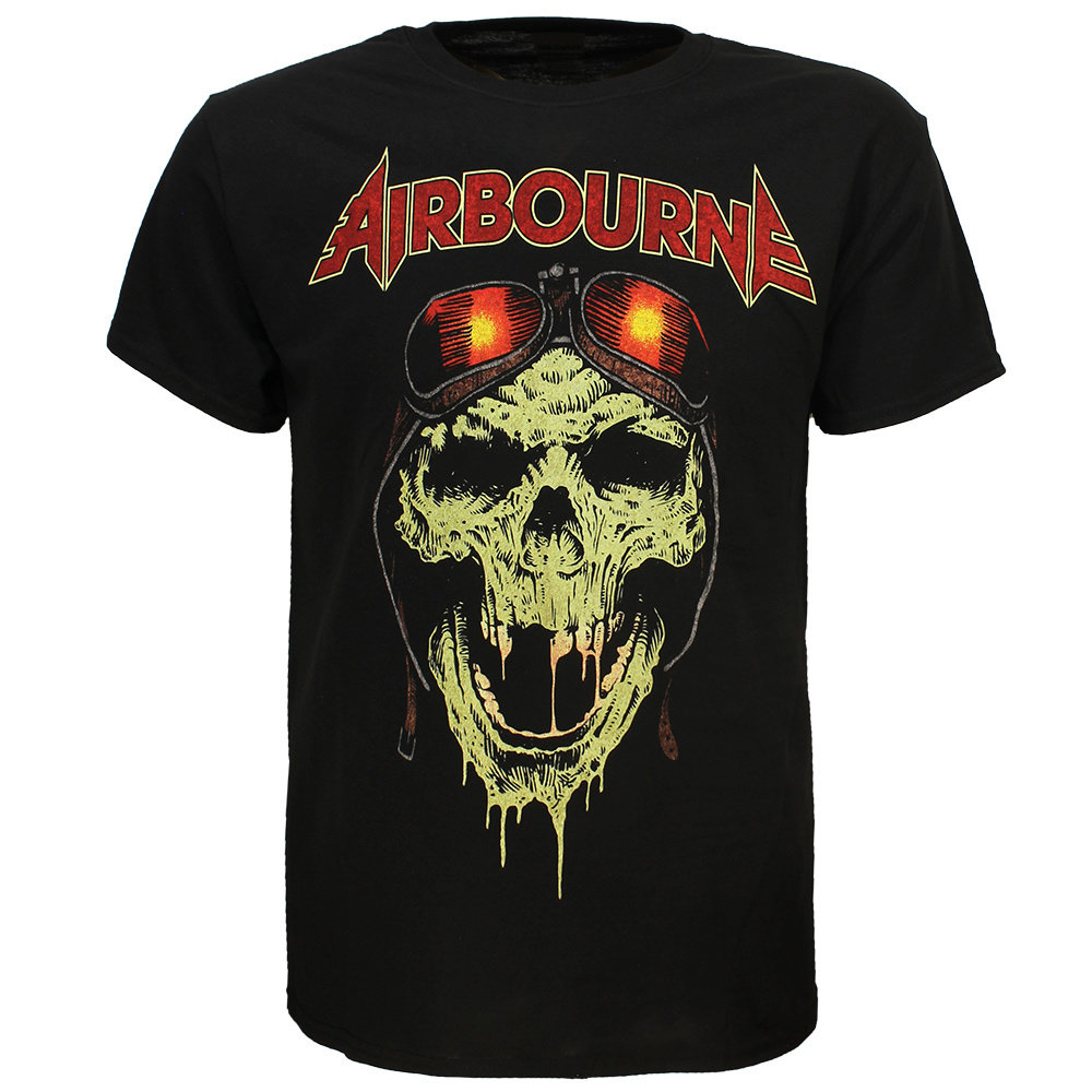Band Merchandise Airbourne Hell Pilot Glow Band T-Shirt - Officiële Merchandise Band Merchandise Airbourne Hell Pilot Glow Band T-Shirt - Officiële Merchandise