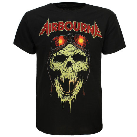 Band Merchandise Airbourne Hell Pilot Glow Band T-Shirt - Officiële Merchandise Band Merchandise Airbourne Hell Pilot Glow Band T-Shirt - Officiële Merchandise