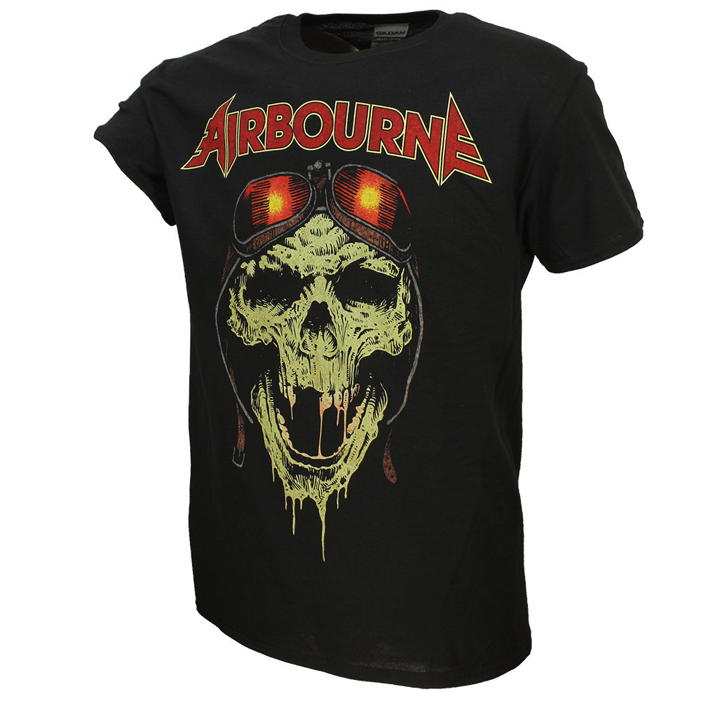 Band Merchandise Airbourne Hell Pilot Glow Band T-Shirt - Officiële Merchandise Band Merchandise Airbourne Hell Pilot Glow Band T-Shirt - Officiële Merchandise