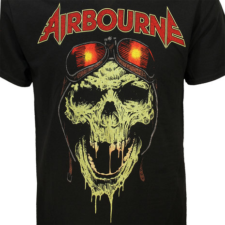 respons dannelse mini Airbourne Hell Pilot Glow Band T-Shirt - Official Merchandise - Popmerch.com
