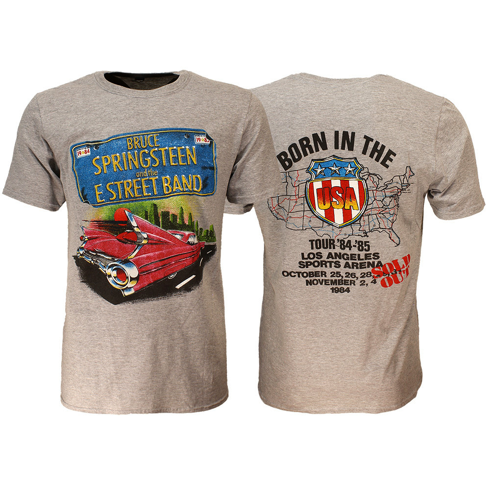 Bruce Springsteen Pink Cadillac TShirt Worldwide Shipping