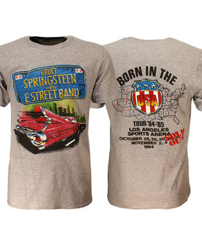 Band Merchandise Bruce Springsteen Rosa Cadillac T-Shirt Band Merchandise Bruce Springsteen Rosa Cadillac T-Shirt