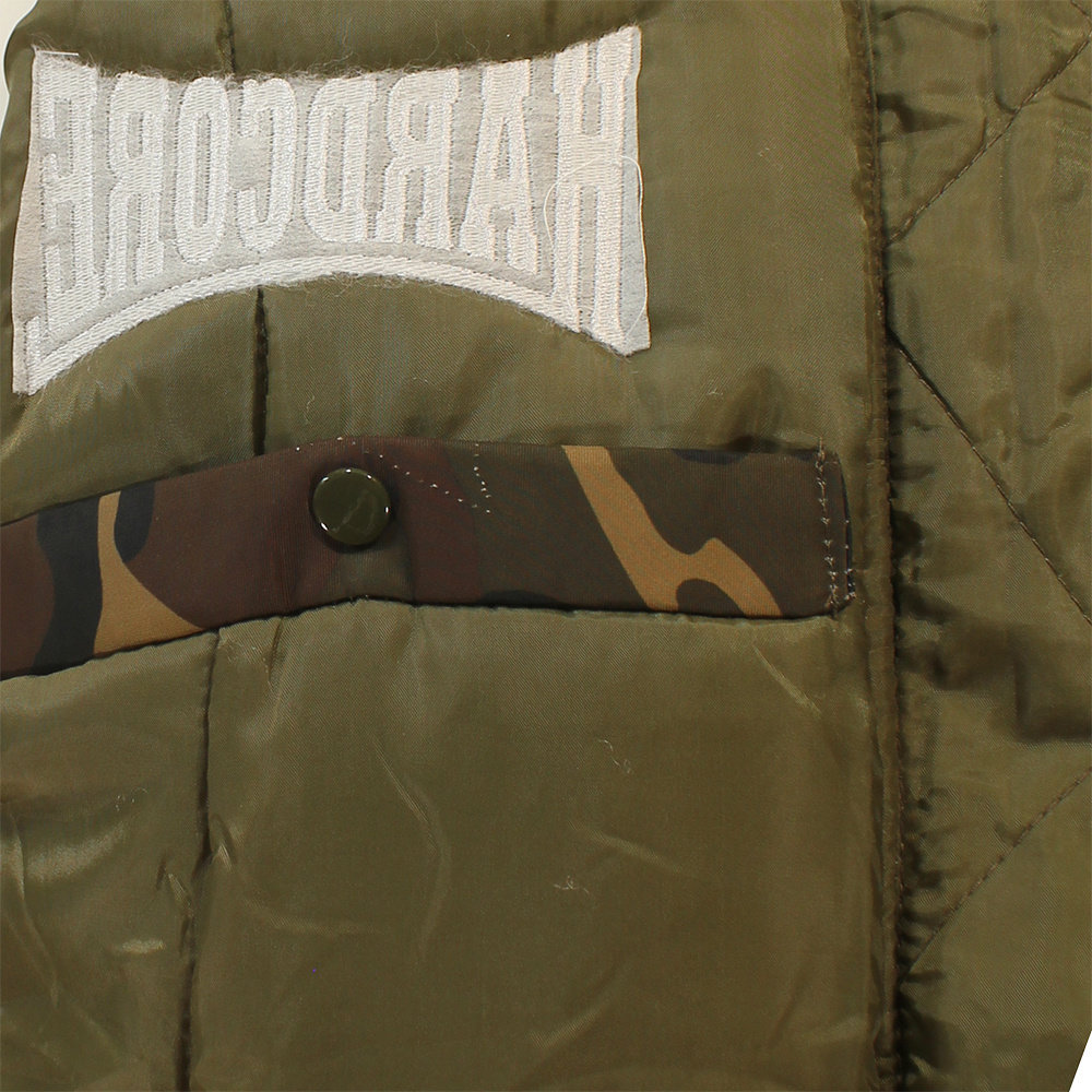 Hardcore Hardcore Camouflage Geborduurd Logo Bomberjack Jas - Hoge Kwaliteit Hardcore Hardcore Camouflage Geborduurd Logo Bomberjack Jas - Hoge Kwaliteit