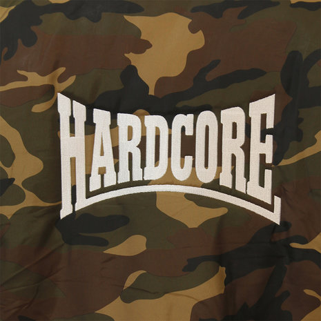 Hardcore Hardcore Camouflage Geborduurd Logo Bomberjack Jas - Hoge Kwaliteit Hardcore Hardcore Camouflage Geborduurd Logo Bomberjack Jas - Hoge Kwaliteit