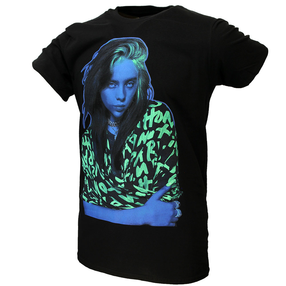 Band Merchandise Billie Eilish Press Photo T-Shirt - Officiële Merchandise Band Merchandise Billie Eilish Press Photo T-Shirt - Officiële Merchandise