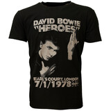 Band Merchandise David Bowie Heroes Earls Court T-Shirt