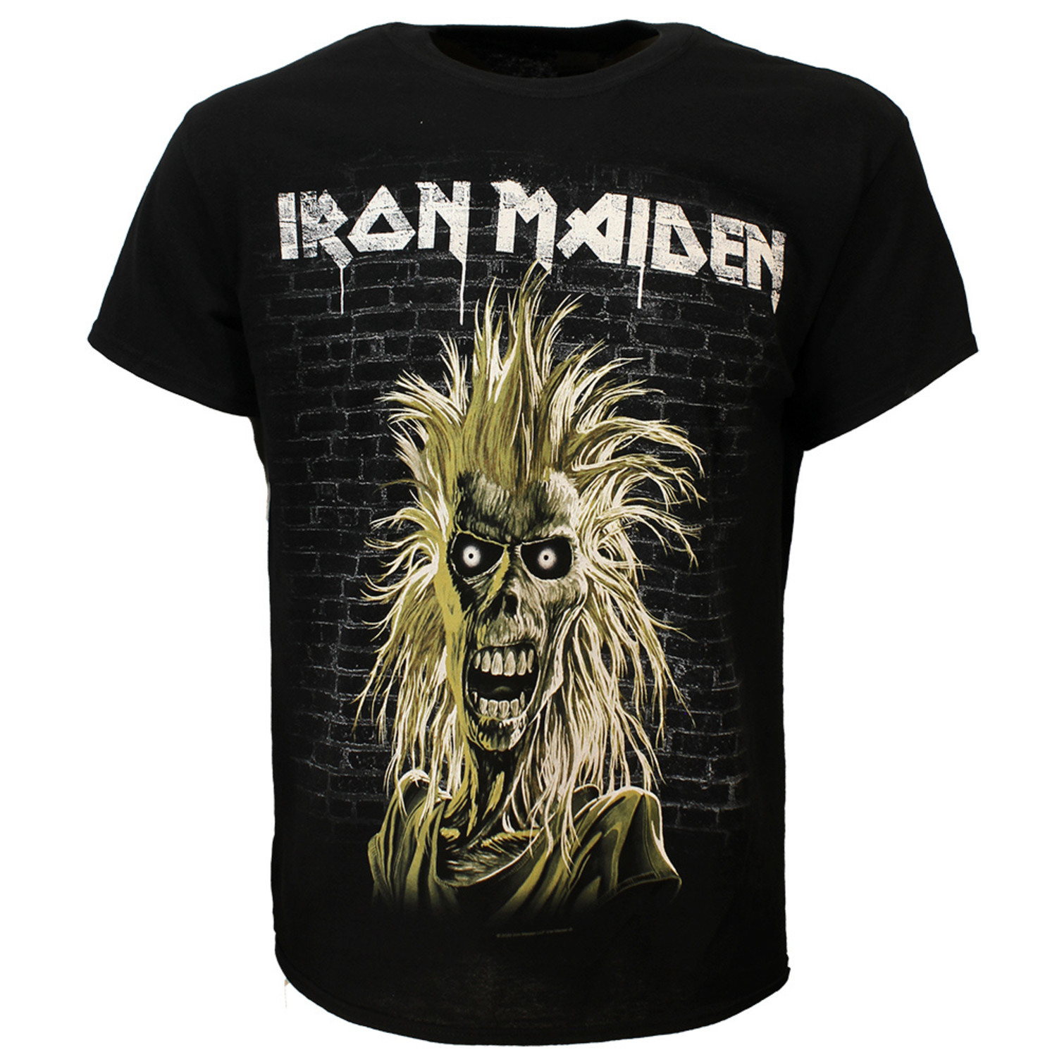 Official Iron Maiden T-Shirt – Eddie With Candle & Finger Band Logo, 100% Cotton Men's Tee - View #8