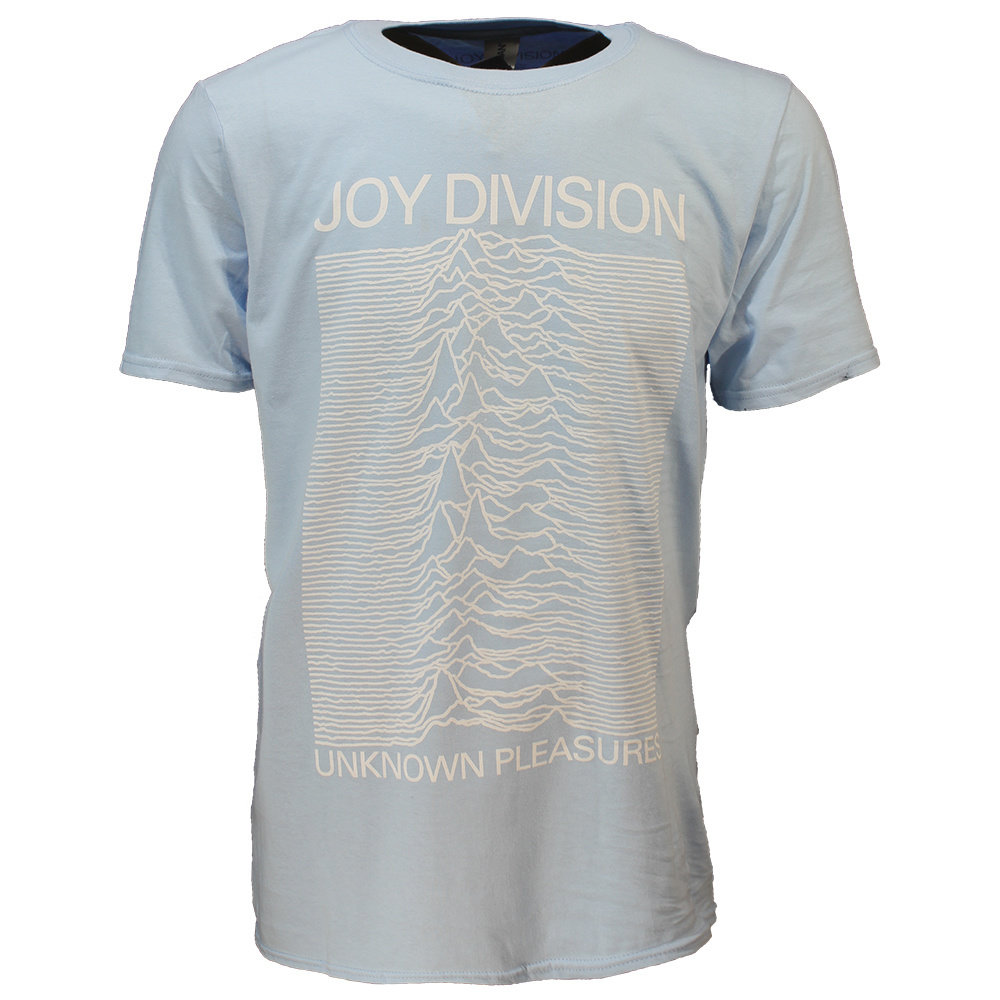 Band Merchandise Joy Division Unknown Pleasures Blue T-Shirt - Officiële Merchandise Band Merchandise Joy Division Unknown Pleasures Blue T-Shirt - Officiële Merchandise