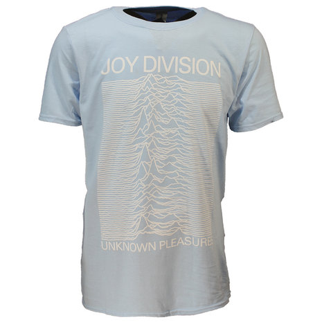 Band Merchandise Joy Division Unknown Pleasures Blue T-Shirt - Officiële Merchandise Band Merchandise Joy Division Unknown Pleasures Blue T-Shirt - Officiële Merchandise