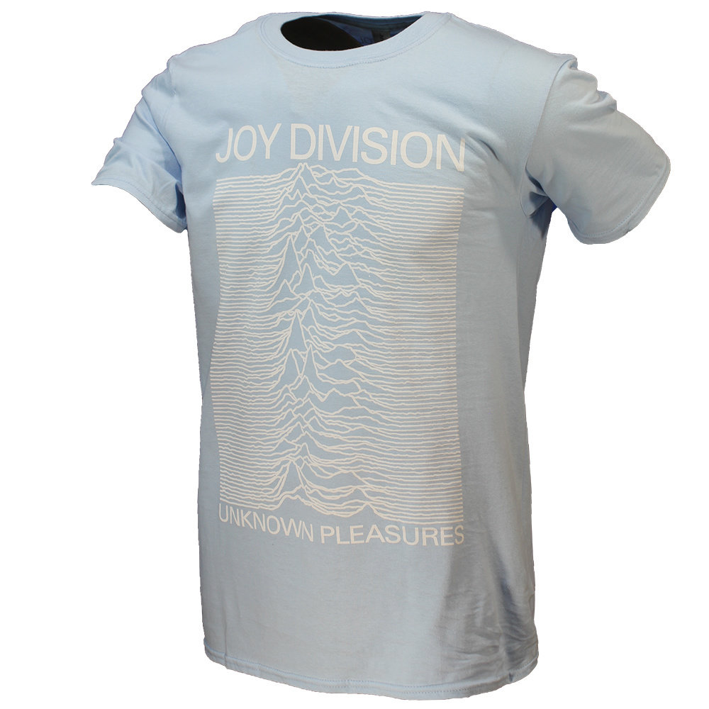 Band Merchandise Joy Division Unknown Pleasures Blue T-Shirt - Officiële Merchandise Band Merchandise Joy Division Unknown Pleasures Blue T-Shirt - Officiële Merchandise